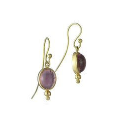 Tourmaline 9ct Gold Drop Earrings Earring Pruden and Smith   