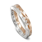 Trap Rose Gold Diamond Eternity Ring Ring Pruden and Smith 18ct Rose Gold and Platinum  