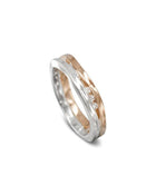 Trap Rose Gold Diamond Eternity Ring Ring Pruden and Smith 18ct Rose Gold and Platinum  