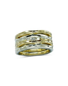 Trap Double Two Colour Gold Eternity Ring Ring Pruden and Smith   