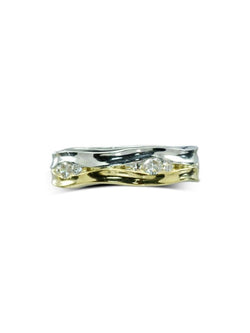 Trap Two Colour Gold Diamond Eternity Ring (6mm) Ring Pruden and Smith   