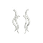 Two Strand Silver Stud Earrings Earring Pruden and Smith   