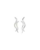 Two Strand Silver Stud Earrings Earring Pruden and Smith   