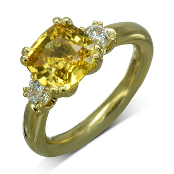 Yellow Sapphire Engagement Ring Ring Pruden and Smith   
