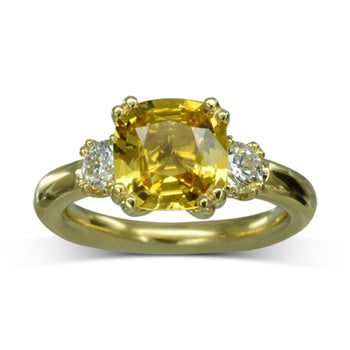 Yellow Sapphire Engagement Ring Ring Pruden and Smith   