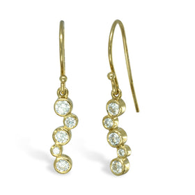Diamond Bubbles Yellow Gold Earrings Earring Pruden and Smith   