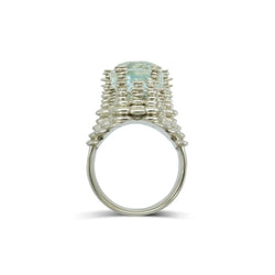 Bespoke Cairn Aquamarine Dress Ring Ring Pruden and Smith   
