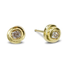 Old Cut Diamond Earstuds by Pruden and Smith | diamond-spiral-earstuds-gold.jpg