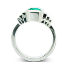 Emerald Art Deco Inspired Dress Ring Ring Pruden and Smith   