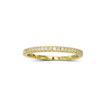 Pavé Set Diamond Eternity Ring (Slim) Ring Pruden and Smith 18ct Yellow Gold  