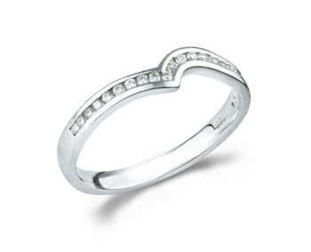 Platinum and Diamond Shaped Ring Ring Pruden and Smith   