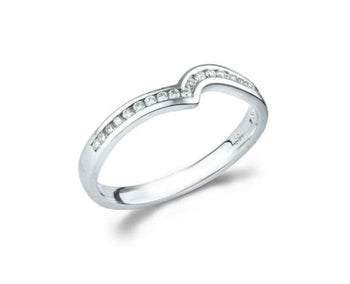 Platinum and Diamond Shaped Ring Ring Pruden and Smith   