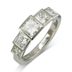 Art Deco Engagement Ring with 2.5cts Diamonds Ring Pruden and Smith   