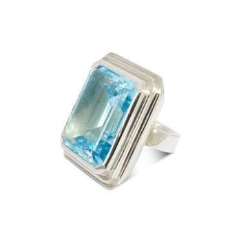 Blue Topaz Cocktail Ring Ring Pruden and Smith   