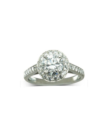 Heart Diamond Cluster Engagement Ring (With Set Diamonds) Ring Pruden and Smith   