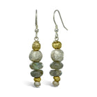 Nugget Faceted Gemstone Dangly Earrings Earring Pruden and Smith   