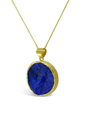 Round Lapis Lazuli Pendant Pendant Pruden and Smith   
