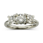 Four Claw Platinum Trilogy Diamond Ring Ring Pruden and Smith   