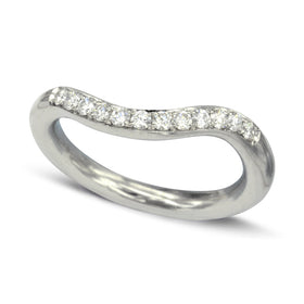 Organic Engagement Ring Platinum and Diamond Ring Pruden and Smith   