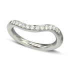 Pavé Diamond Shaped Wedding Band Ring Pruden and Smith Default Title  