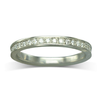 Pavé Diamond Eternity Ring (Narrow) Ring Pruden and Smith   