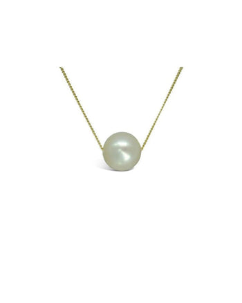 Pearl and 9ct Yellow Gold Gold Chain Pendant Pendant Pruden and Smith   