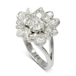 Vintage Flower Diamond Dress Ring by Pruden and Smith | platinum-and-diamond-vintage-flower-dress-ring2-copy.jpg