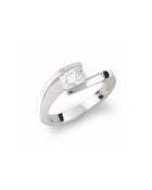 Flat Twist Korloff Cut Diamond Engagement Ring Ring Pruden and Smith 0.5ct  