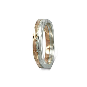 Trap Thirty Diamond Rose Gold Full Eternity Ring Ring Pruden and Smith   
