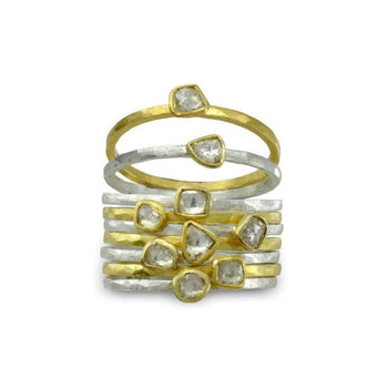 Rough Diamond Stacking Ring Ring Pruden and Smith   