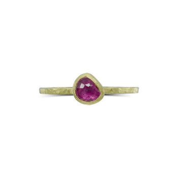 Rose Cut Ruby Stacking Ring Ring Pruden and Smith   