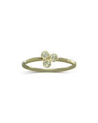 Trefoil 9ct Gold Diamond Ring Ring Pruden and Smith 9ct Yellow Gold  