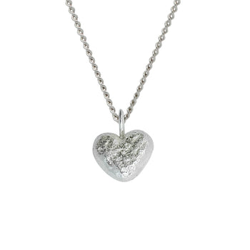 Nugget Silver Heart Pendant Pendant Pruden and Smith   