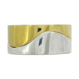 Bespoke Two Colour Gold Interlocking Ring Ring Pruden and Smith   