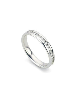 Channel Set Diamond Full Eternity Ring Ring Pruden and Smith Platinum 100% 