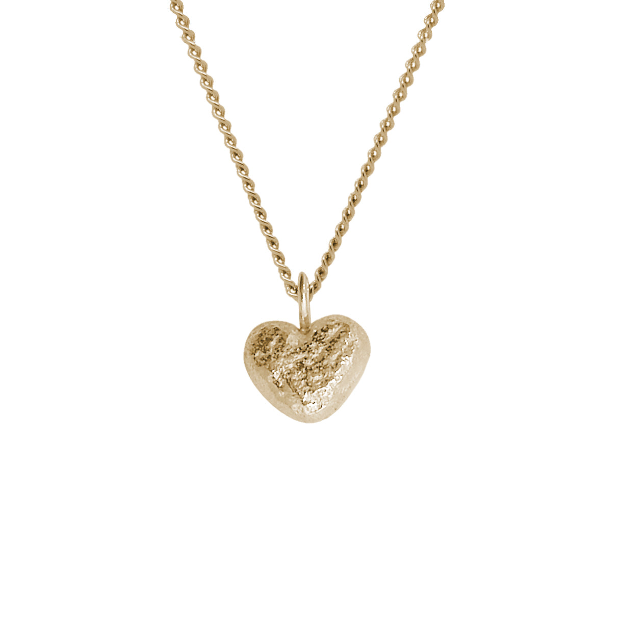 Gold Nugget Heart Pendant - Pruden And 
